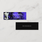 Mini Carte de visite Blue Corset Goth (Devant / Derrière)