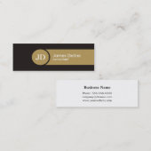 Mini Carte de visite Brown de consultant en matière de (Devant / Derrière)