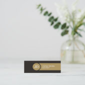 Mini Carte de visite Brown de consultant en matière de (Debout devant)