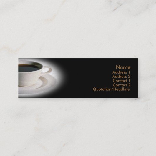 Mini Carte de visite café (Devant)