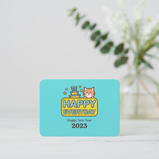 Mini carte de visite calendrier 2023 (Debout devant)