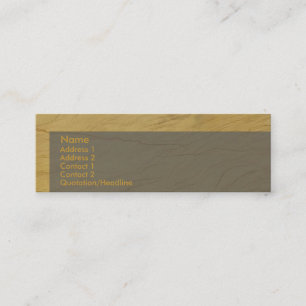 Mini Carte de visite Caramel