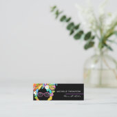 Mini Carte de visite Carré de femme noire (Debout devant)