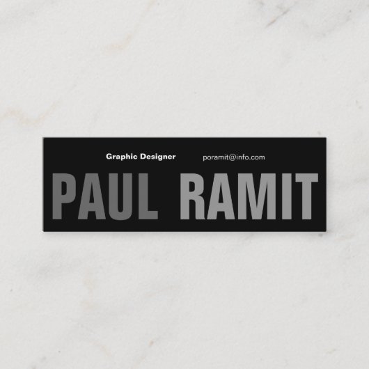 Mini Carte de visite célèbre de la police 6 (Devant)