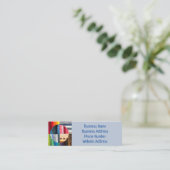 Mini Carte de visite Cercles inclinés (Debout devant)