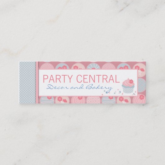 Mini Carte de visite chéri de fille (Devant)