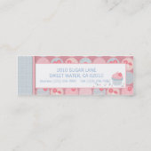 Mini Carte de visite chéri de fille (Dos)