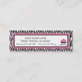 Mini Carte de visite chic de boutique (Dos)