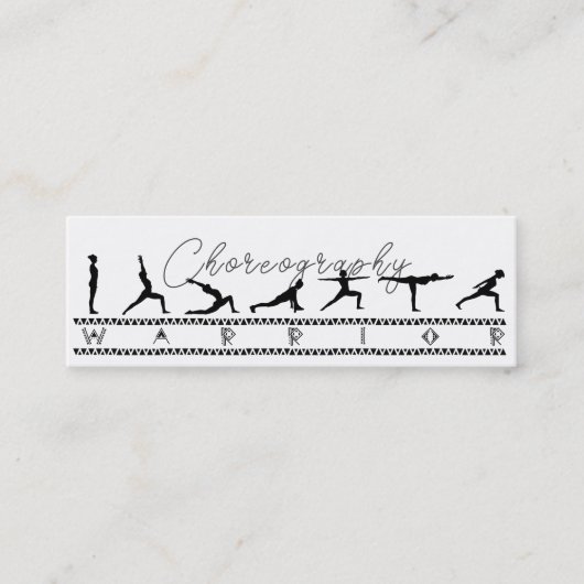 Mini Carte de visite chorégraphique (Devant)