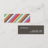 Mini Carte de visite coloré coloré (Devant / Derrière)