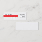 Mini Carte de visite consultant simple et branché (Devant / Derrière)