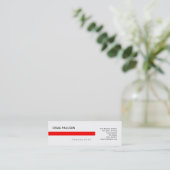 Mini Carte de visite consultant simple et branché (Debout devant)
