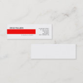 Mini Carte de visite consultant simple et branché (Devant / Derrière)