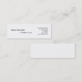 Mini Carte de visite consultant simple et branché (Devant / Derrière)