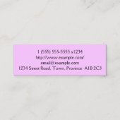 Mini Carte de visite cosmeticien minimal (Dos)