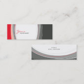 MINI CARTE DE VISITE :: courbes 2 (Devant / Derrière)