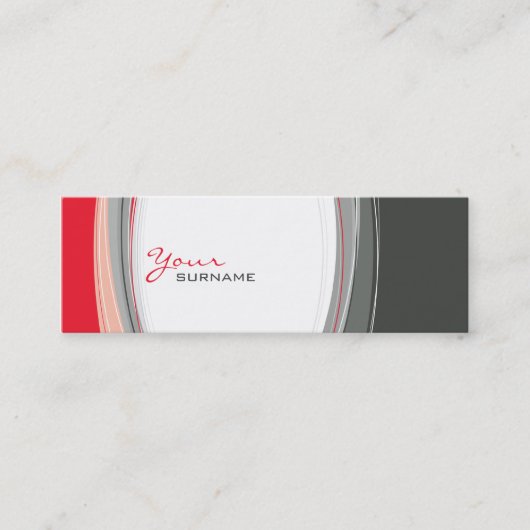 MINI CARTE DE VISITE :: courbes 2 (Devant)