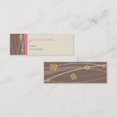 Mini CARTE DE VISITE :: crochets 2 (Devant / Derrière)