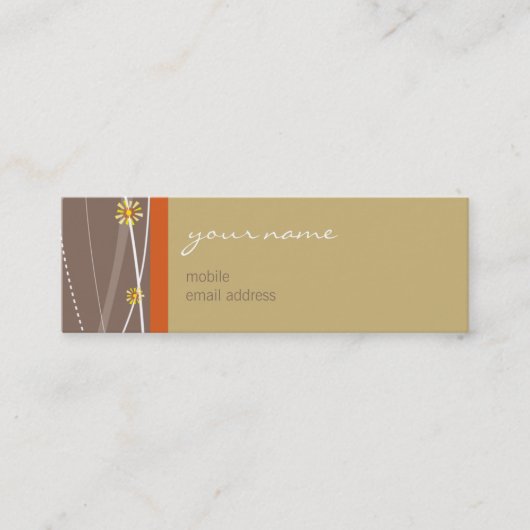 Mini CARTE DE VISITE :: crochets 3 (Devant)