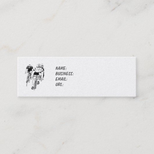 Mini Carte de visite cyclisme (Devant)