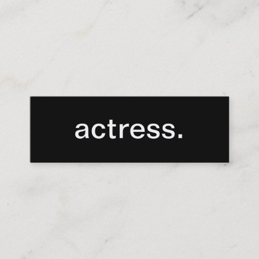 Mini Carte de visite d'actrice (Devant)