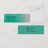 Mini Carte de visite d'affichage de bijoux en encre d'a (Devant / Derrière)