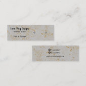 Mini Carte de visite d'affichage de bijoux en encre d'o (Devant / Derrière)