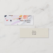 Mini Carte de visite d'aquarelle Abstrait (Devant / Derrière)