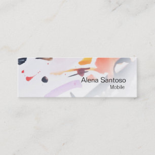 Mini Carte de visite d'aquarelle Abstrait