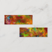 Mini Carte de visite d'aquarelle d'arc-en-ciel (Devant / Derrière)