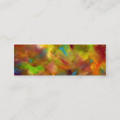 Mini Carte de visite d'aquarelle d'arc-en-ciel (Dos)