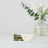 Mini Carte de visite d'architecte durable moderne (Debout devant)
