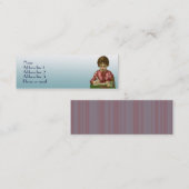 Mini Carte de visite d'auteur de femme (Devant / Derrière)