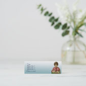 Mini Carte de visite d'auteur de femme (Debout devant)