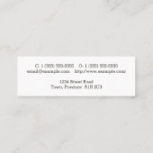Mini Carte de visite d'avocat professionnel (Dos)