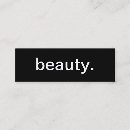Mini Carte de visite de beauté (Devant)