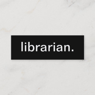 Mini Carte de visite de bibliothécaire