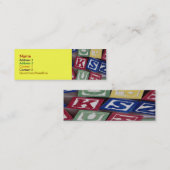Mini Carte de visite de blocs de construction (Devant / Derrière)