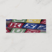 Mini Carte de visite de blocs de construction (Dos)