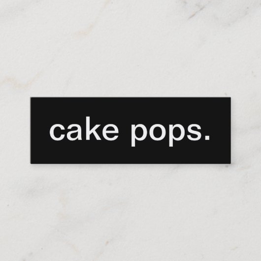 Mini Carte de visite de bruit de gâteau (Devant)