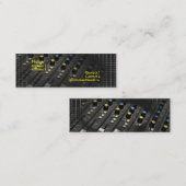 Mini Carte de visite de bureau de mixage (Devant / Derrière)
