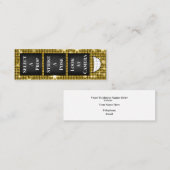 Mini Carte de visite de cabine photo (Devant / Derrière)