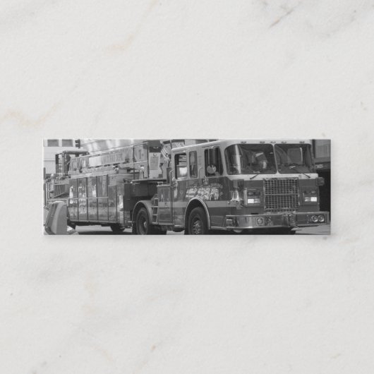 Mini Carte de visite de camion de pompiers (Devant)