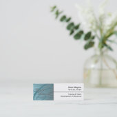 Mini Carte de visite de carrière professionnelle - bleu (Debout devant)