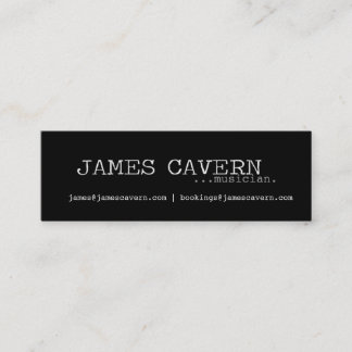 Mini Carte de visite de caverne de James