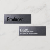 Mini carte de visite de charbon de producteur (Devant / Derrière)