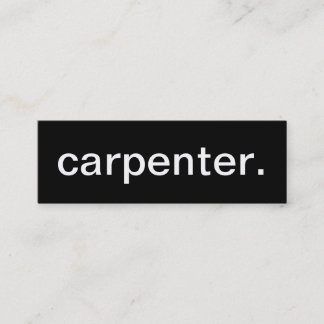 Mini Carte de visite de charpentier