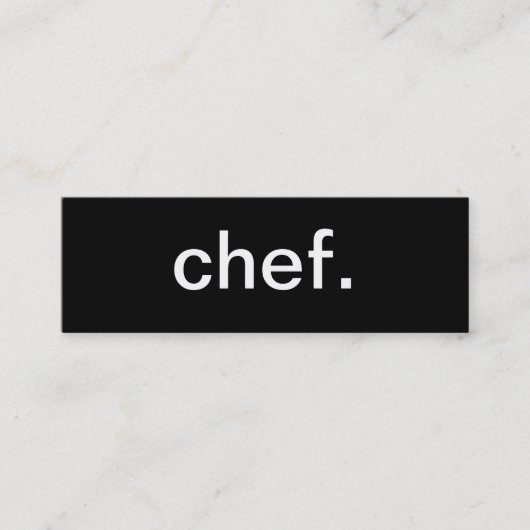 Mini Carte de visite de chef (Devant)