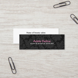 Mini Carte de visite de cheveux de dentelle et de