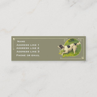 Mini Carte de visite de chien de chasse